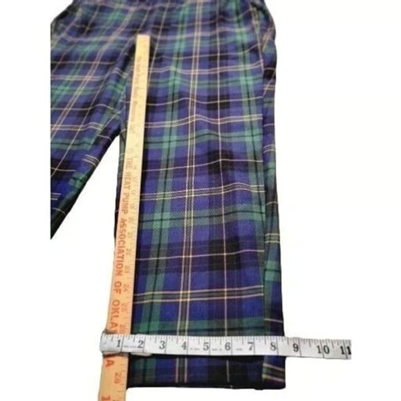 Torrid Tartan Plaid Pants Women Sz 3R Multicolor Straight Leg Workwear Boho - Picture 4 of 5